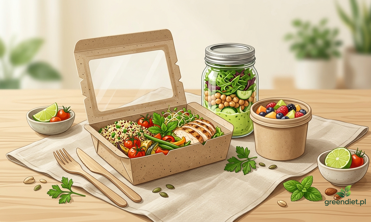 Catering bez plastiku — eko-opakowania w diecie pudełkowej