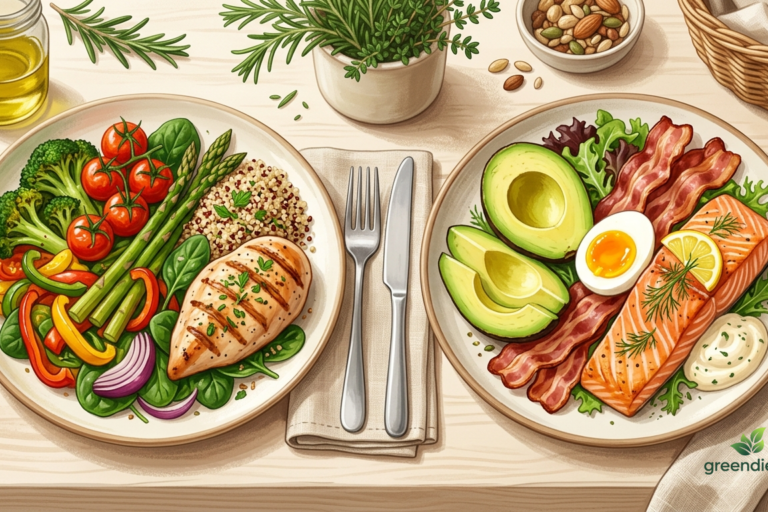Dieta niskowęglowodanowa a keto — czy to to samo