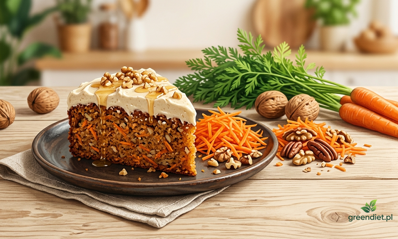 Fit ciasto marchewkowe — przepis bez cukru