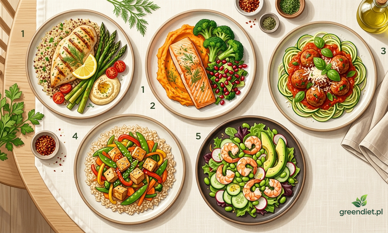 Fit obiady do 500 kcal — 5 przepisów