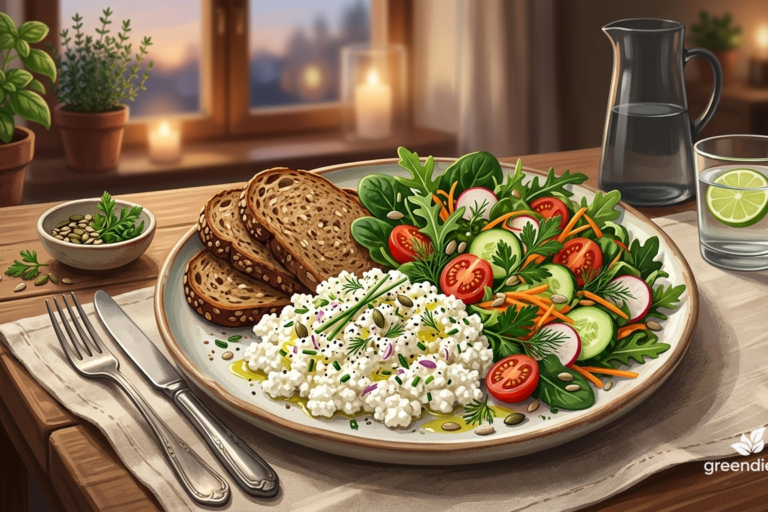 Kolacja fit z twarogiem — szybkie, sycące przepisy