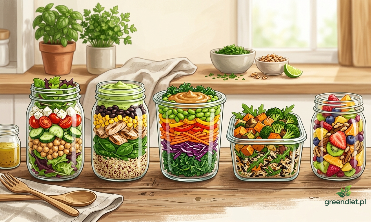 Sałatki na cały tydzień (meal prep)