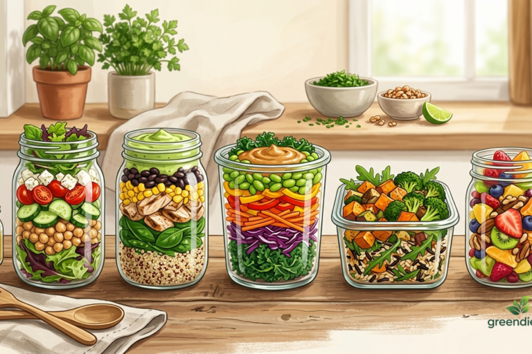 Sałatki na cały tydzień (meal prep)